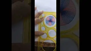 Satisfying - Blue and Red Spirograph Art