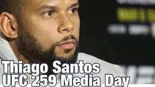 Thiago Santos: I need to defend my #2 position | UFC 259 Media Day
