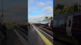 222104 and 222016 passing Long Eaton on an EMR service to London St Pancras