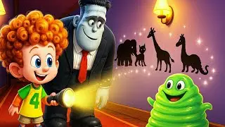 Hotel Monsters Encounter a Mysterious Green Slime at Night 👀✨ | Funny Hotel Monster Cartoon