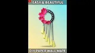 DIY Beautiful Paper Wall Mate | Easy Paper Wall Hanging Craft | Topu Art & Craft