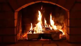 🔥 Cozy Fireplace 4K. Fireplace Ambience with Crackling Sound. Fire Screen. Fire Burning 4K