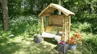 Toolstation kindly donates arbour and equipment to Treetops Hospice - watch it being constructed!