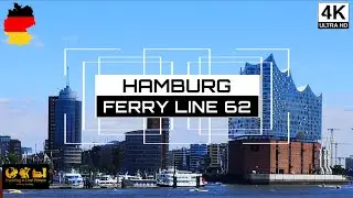 🇩🇪 HAMBURG | 4K | FERRY RIDE | From Finkenwerder to Landungsbr&uuml;cken