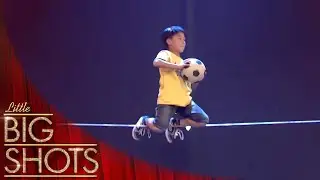 Кенсуке &mdash; 12-летний слэклайн-мастер из Японии! 🇯🇵 | Little Big Shots