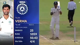 Tilak Verma Batting | Ball By Ball | Duleep Trophy 2024