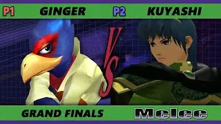 S@X 404 Online Grand Finals - Kuyashi (Marth) Vs. Ginger [L] (Falco) Smash Melee - SSBM