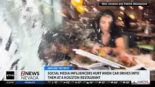 Social media influencers injured when car crashes into restaurant