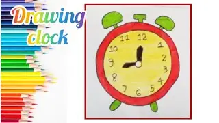 Clock Drawing | Drawing Easy|How to draw Clock for kids