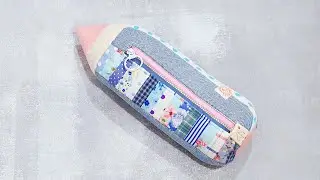 DIY Hexagon Pencil Case┃Love Christmas Gift Idea┃Old Jeans Reuse