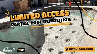 Limited Access Partial Pool Demolition in Tustin, California