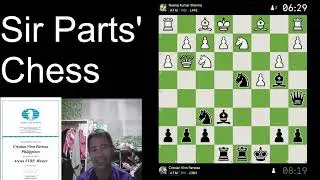Budapest Gambit Madness! AFM Sir Parts vs AFM from India | Rapid Chess