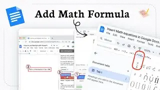 How to insert equation in google docs (Formula Writer)