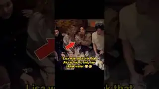 Lisa was drunk and Jhope reminded her to drink water 😂 #blackpink#bts#jhope#lisa#ros&eacute;#kpop#shorts