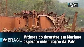 V&iacute;timas do desastre em Mariana esperam indeniza&ccedil;&atilde;o da Vale | SBT Brasil (26/01/19)
