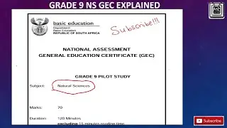 9 класс Естественные науки (NS) GEC, 4 семестр (Q1-17)
