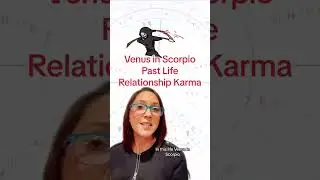 How to Read a Birth Chart Beginner - Venus in Scorpio Relationship Karma #astrologyjane