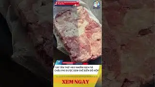 Shocking news in Hai Phong: Pigs infected with African swine fever are being processed into canne...