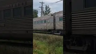 Catching Metra 308 hauling the Nebraska Zeyphr at IRM! #train #railpower #trainmag #mountainrailway