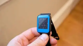 GadgetWraps Amazfit Bip Gloss Electric Blue Skin and Screen Protector