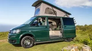 Autohaus Ontario Green Ashton Campervan - Black and Green Leather