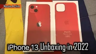 [2022] Unboxing the iPhone 13 (PRODUCT) RED in 2022