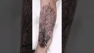 Majin Vegeta Tattoo || DBZ #anime #tattoo #dragonball#vegeta #attitude #ego#aura #cool#strong#prince