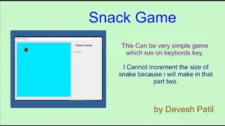 Snack Game wit java Swing Framework