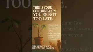 Type &ldquo;REVIVE&rdquo; if you&rsquo;re believing for a comeback.#FaithComeback #GodRestores #FatherNeverLeavesMe