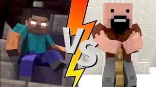 Herobrine vs Notch and all Minecraft mob and entity 🔥