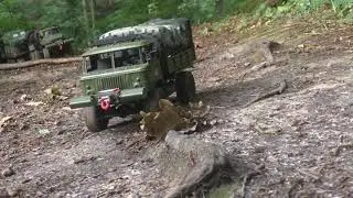 RC GAZ 4x4 with winch - Russian all-purpose vehicle in the field !!!