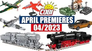 📅 April premieres from COBI 04/2023 - Planes, tanks, artillery, trains, cars