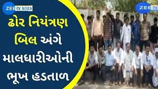 Cattle breeders stage protest across Gujarat, demand to withdraw stray cattle control bill |Zee News