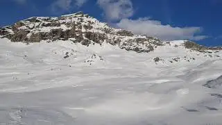 Cervinia. Ski lift PLAN MAISON.