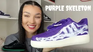 Air Force 1 Purple Skeleton Glow In the Dark Review!