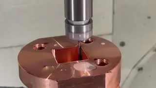 クロム銅製電極ホルダー 　高精度Rマシニング加工＆高導電性仕上げ