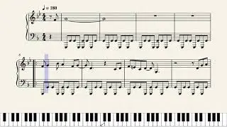 New Super Mario Bros. Wii - World 8 [Piano Sheet Music]