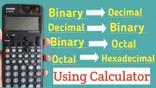 Binary, Decimal, Octal, Hexadecimal Number Conversion Using Calculator in Hindi | Part 2 #viral