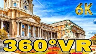360° VR Buda Castle Budapest Virgin Mary Statue Hungary Sándor Palace Pest 6K 3D Virtual Real HD 4K