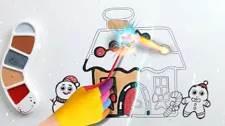 Magic Christmas House Drawing 🏠 #5