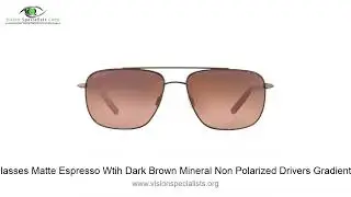 Serengeti TELLARO Sunglasses Matte Espresso Wtih Dark Brown Mineral Non Polarized Drivers Gradient C