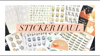Planner Sticker Haul // characters, scripts, + foil