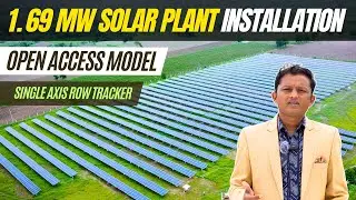 1 Megawatt Solar Power Plant in India with Single Axis Row Solar Tracking System | 1 MW Solar Plant