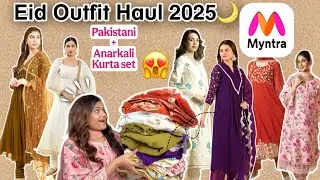 *Eid outfit 2025 * Haul from Myntra 💕|| Pakistani kurta set find 🫶🏻|| letest Anarkali set haul ||