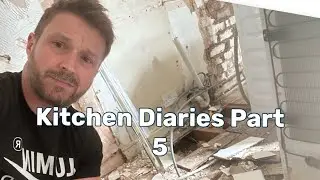 Remove the arch, new steel, lintel, repair ceiling joist rafter ties - luminaire kitchen diaries 5