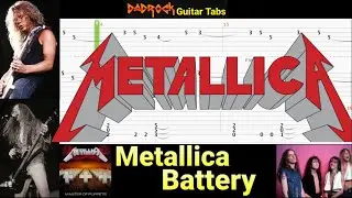Battery - Metallica - Guitar + Bass TABS Lesson