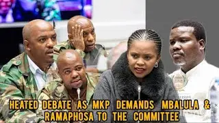 Watch Heated Debate as MKP Shongwe & Skosana demands Mbalula & Ramaphosa to come to the committee 