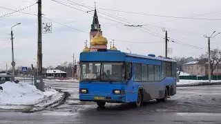 Автобус Scania MaxCi CN113CLL (АС 600 22). Покатушки по Барнаулу. Звук двигателя Scania DC11.