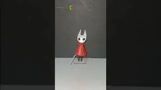 Hollow Knight Hornet Figure Made of Cardboard #shorts