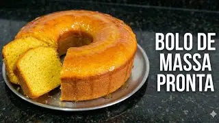 Como fazer bolo de massa pronta 🍰 #food #receitas #bolo #deustemumapalavrapravoce 